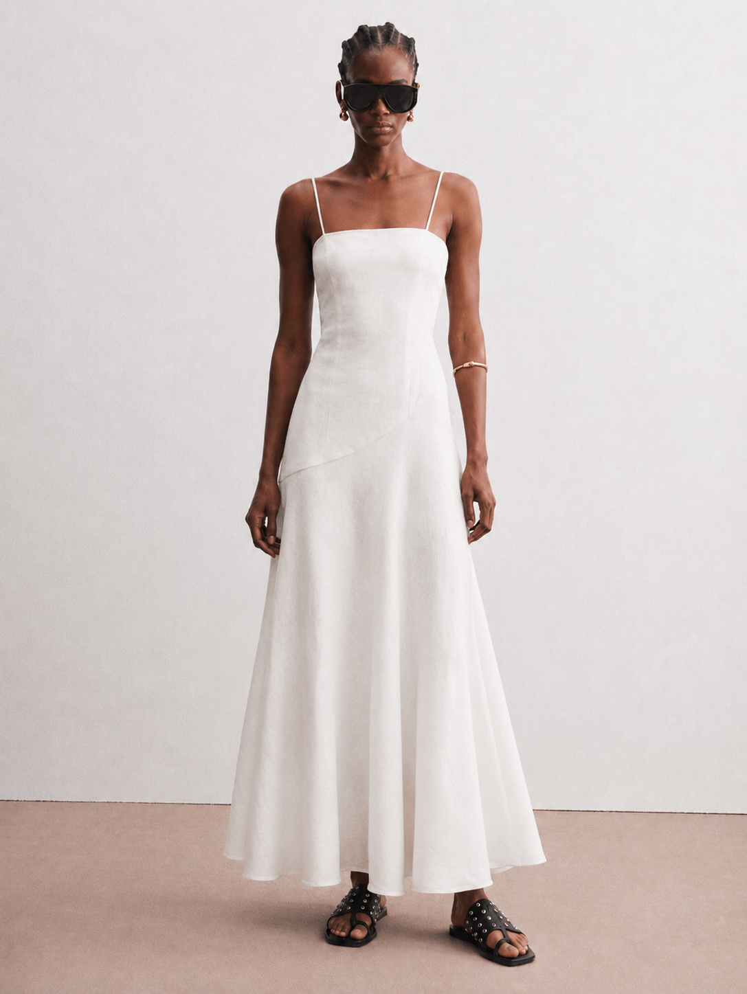 Isla Linen Blend Maxi Dress