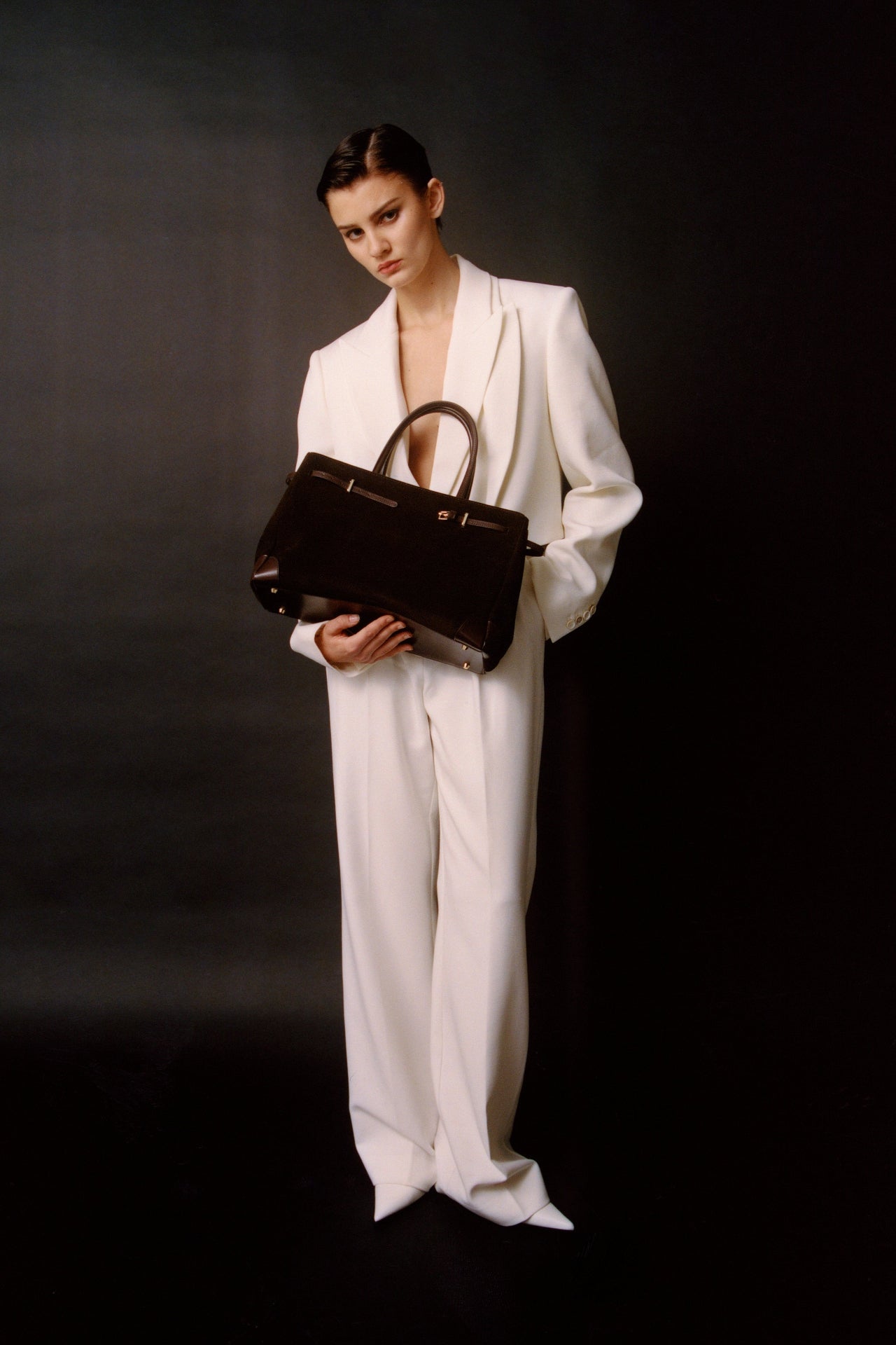 Espresso Suede Book Tote Bag 33