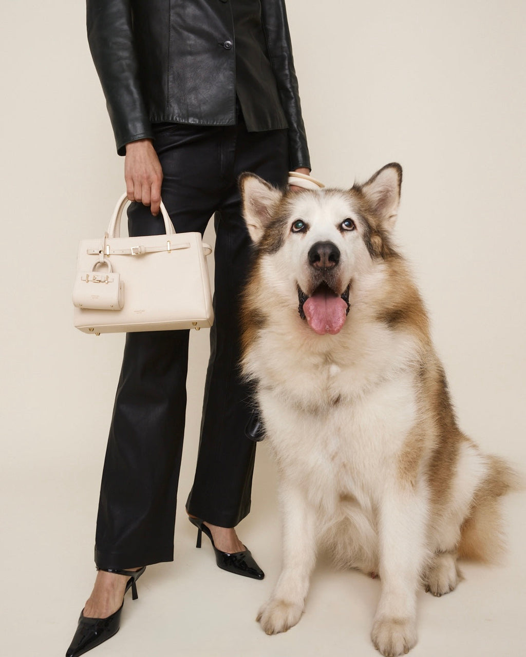 Ivory Togo Book Tote Bag 25