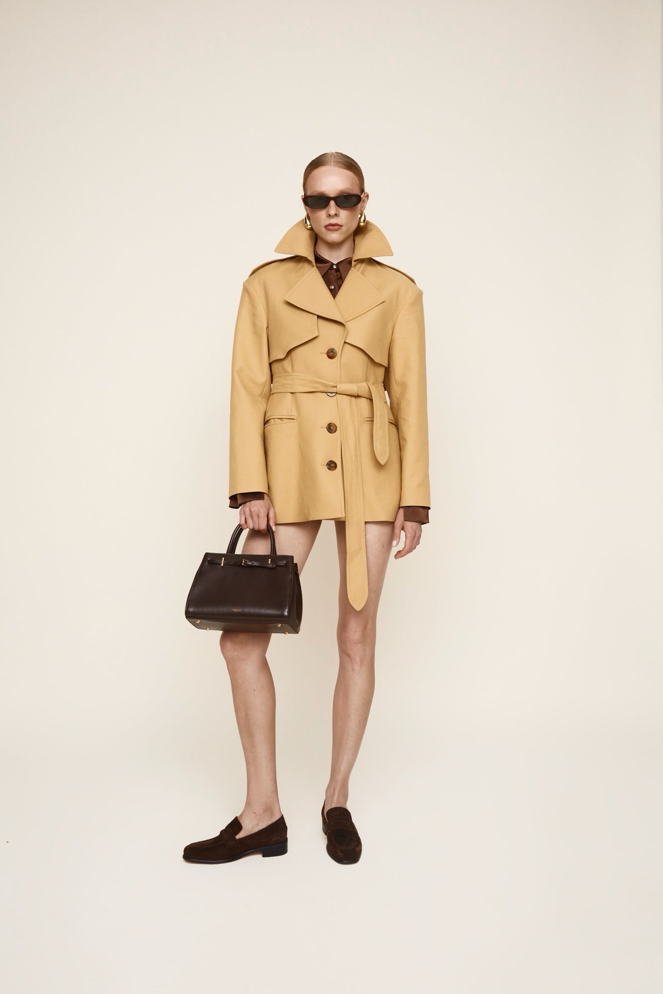 Chocolate Leather Book Tote Bag 25