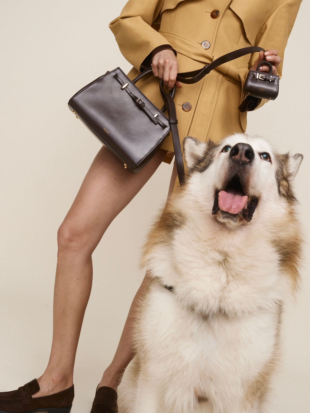 Chocolate Leather Book Tote Bag 25