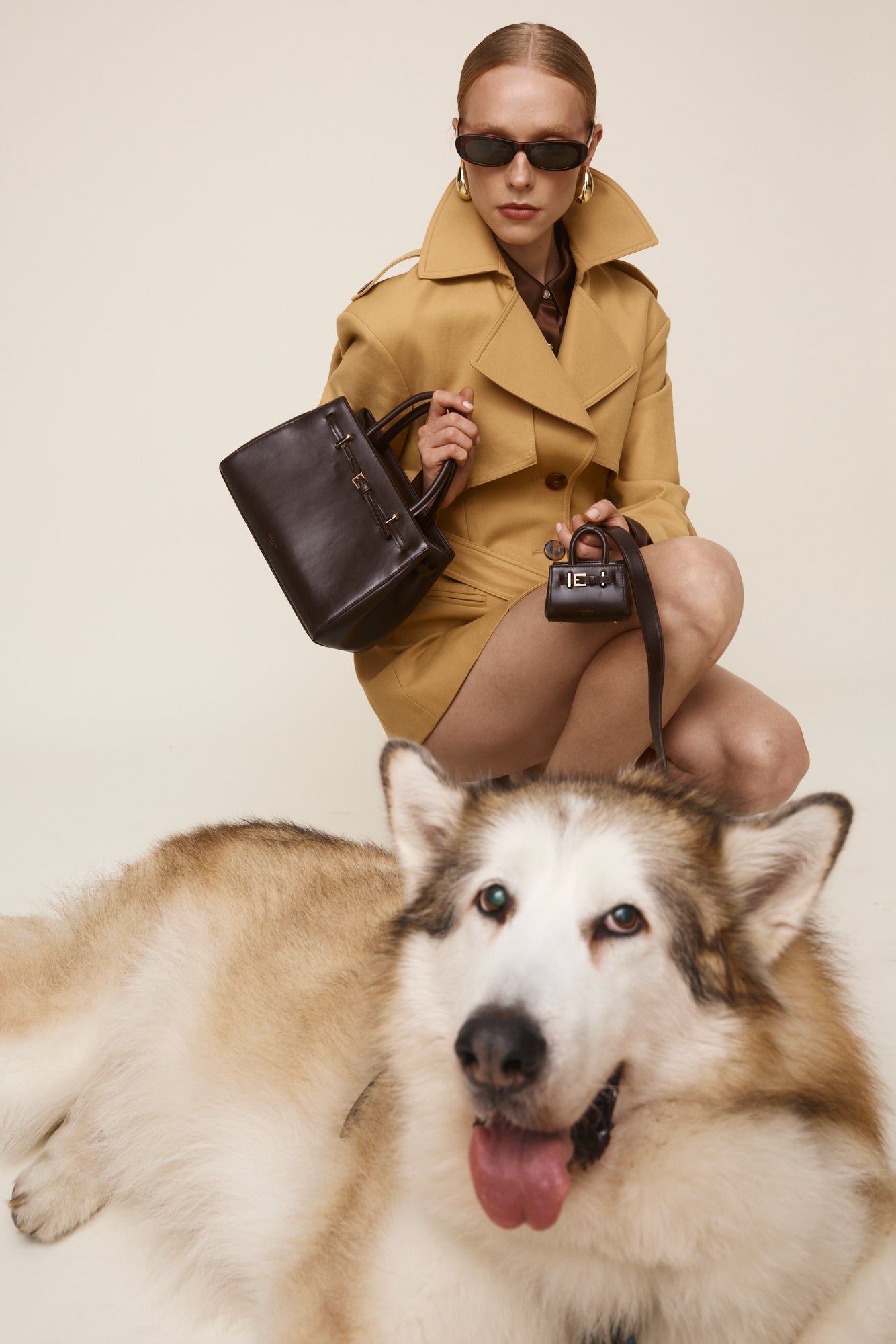 Chocolate Leather Book Tote Bag 25