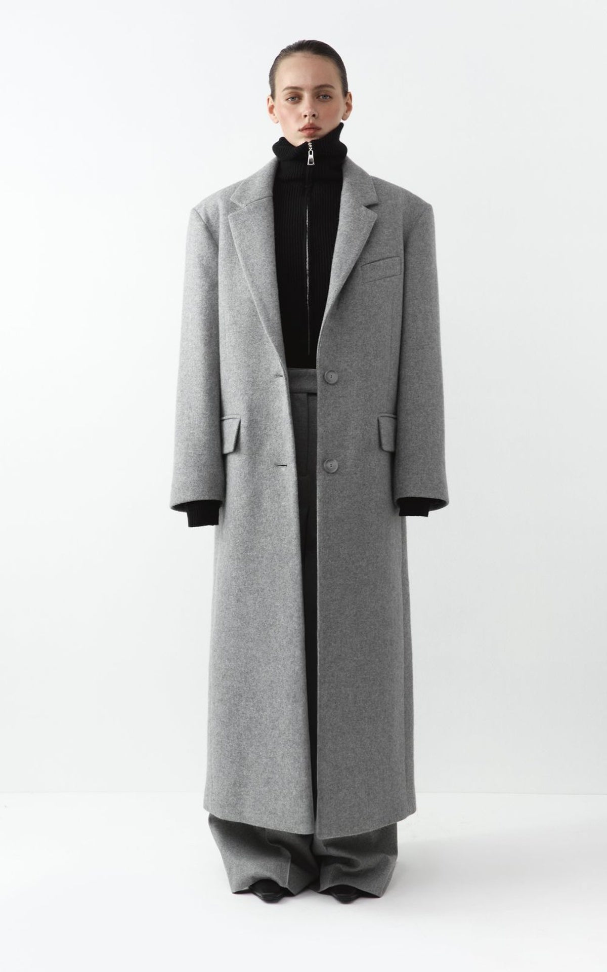 Woollen Single-Breast Coat GIGI