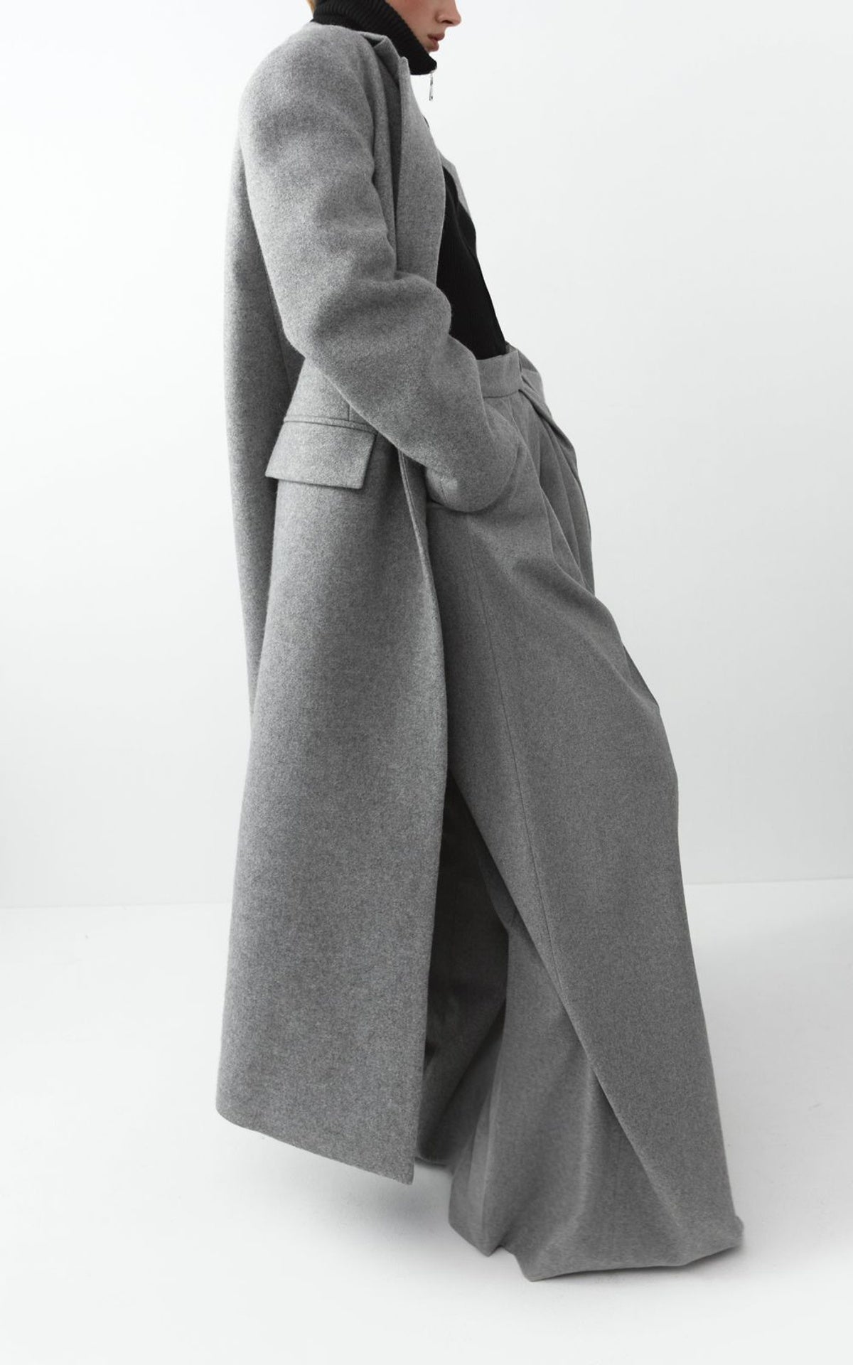 Woollen Single-Breast Coat GIGI