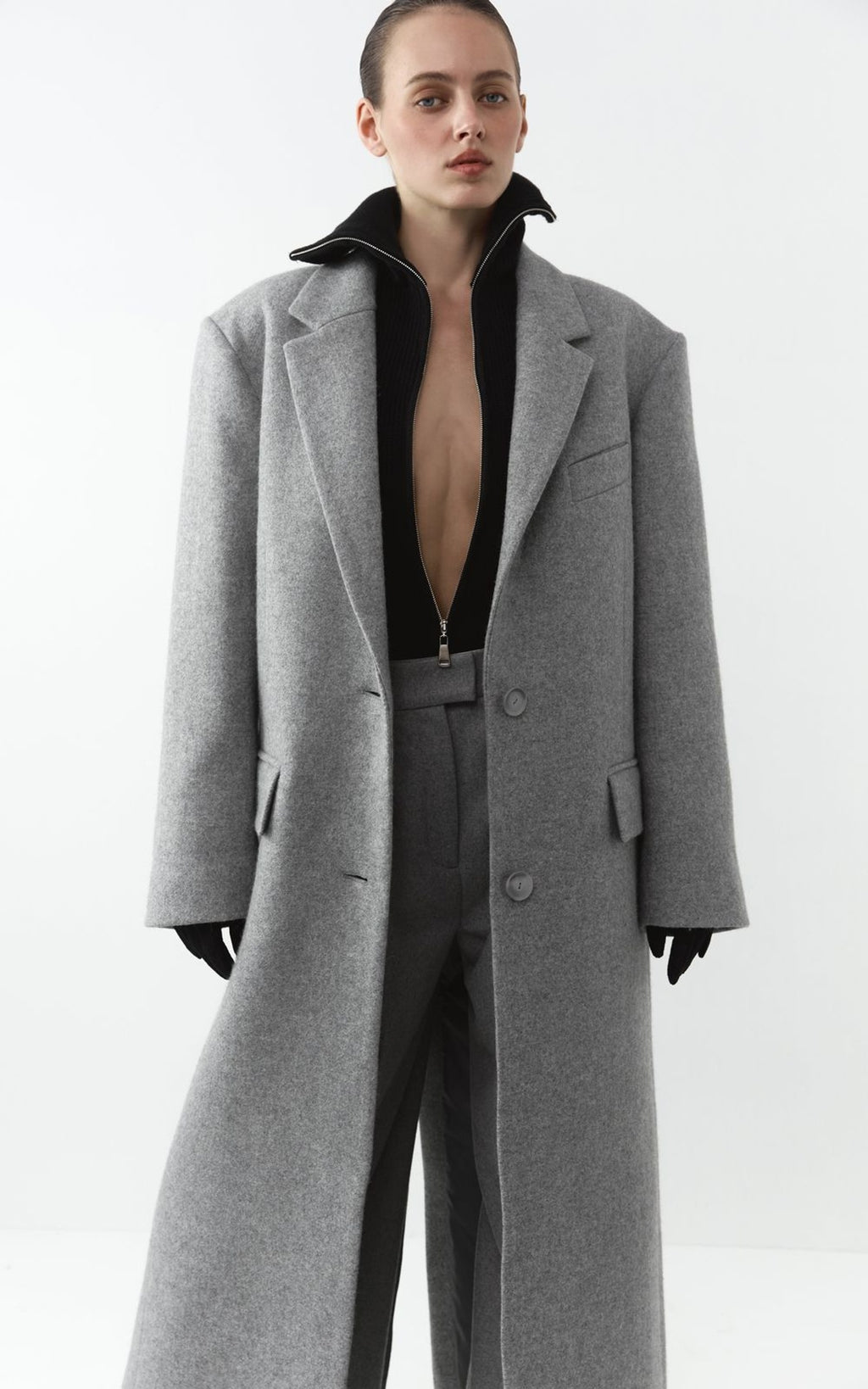 Woollen Single-Breast Coat GIGI