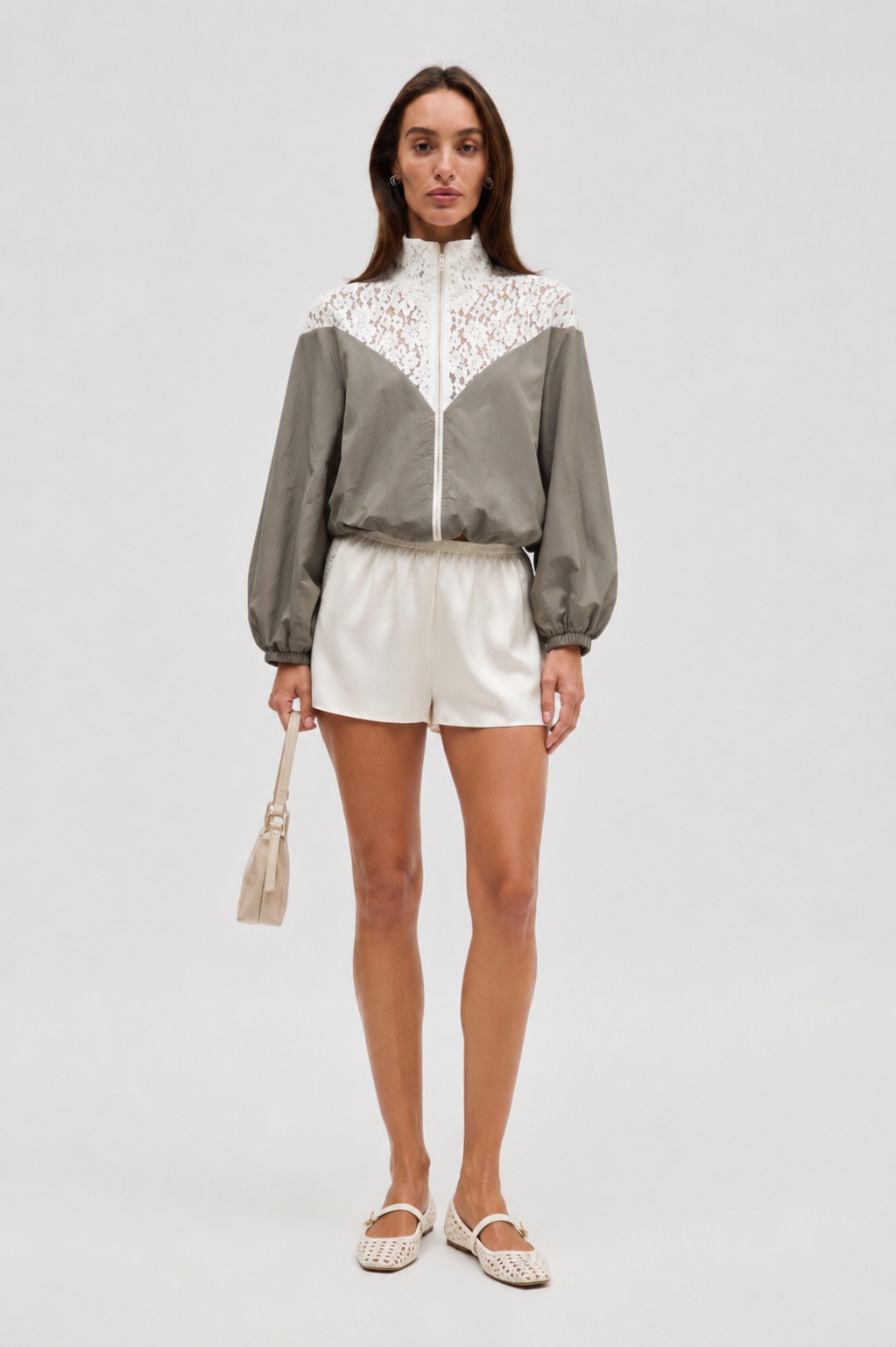Misha Lace Panel Track Jacket