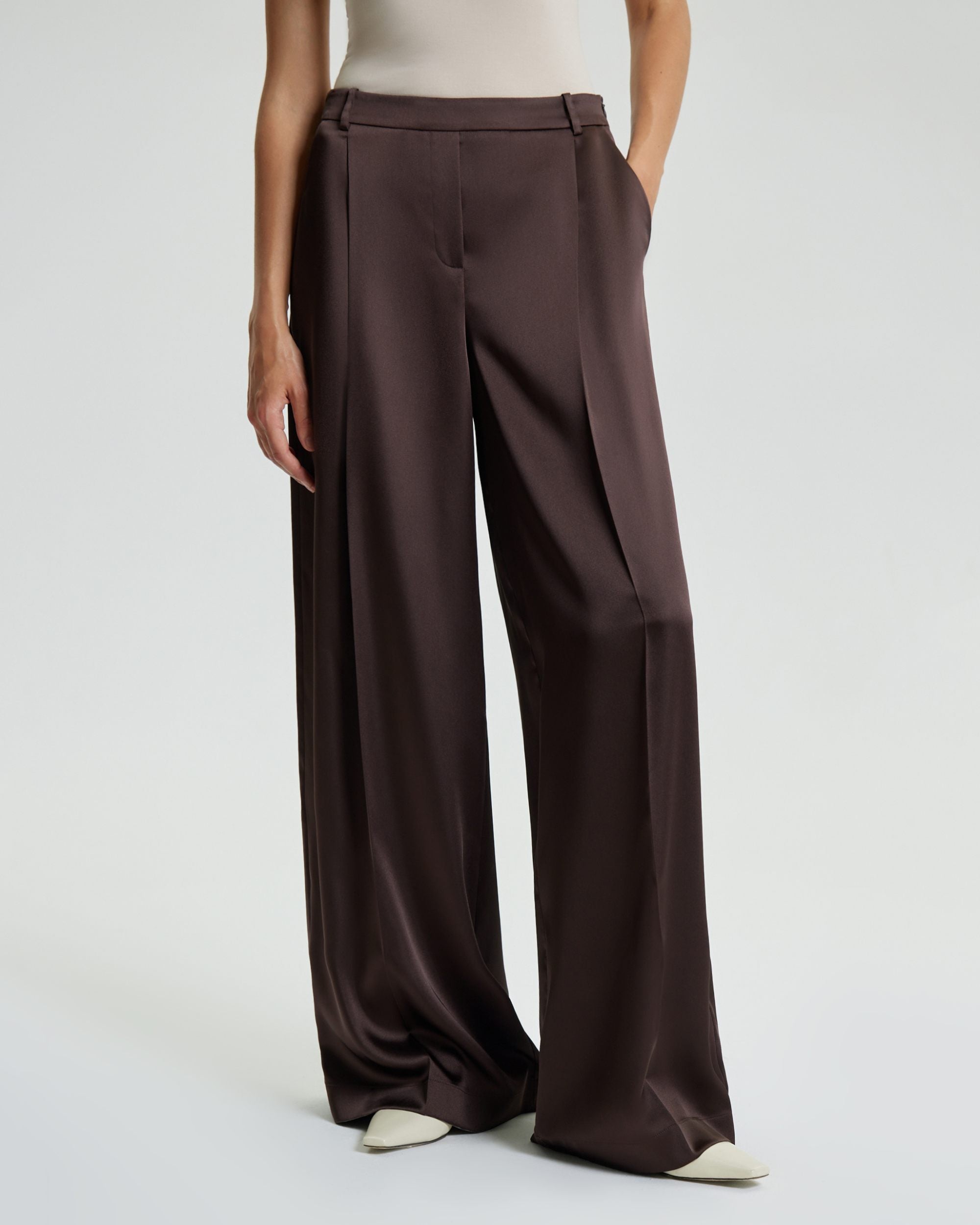 Брюки палаццо из струящейся ткани_2