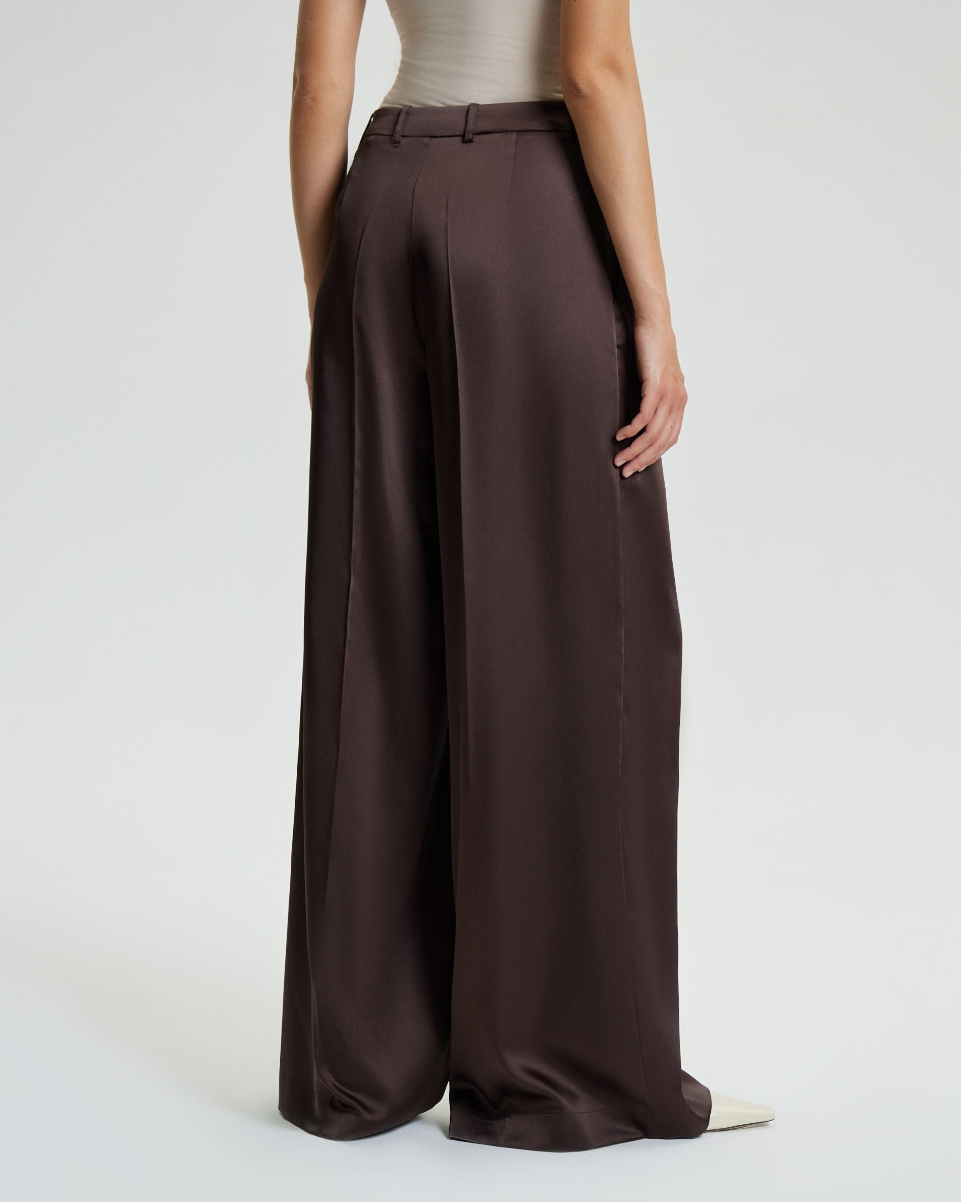 Брюки палаццо из струящейся ткани_3
