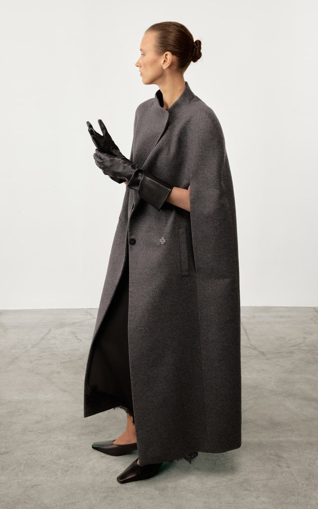 SOLANA Wool Cape Coat