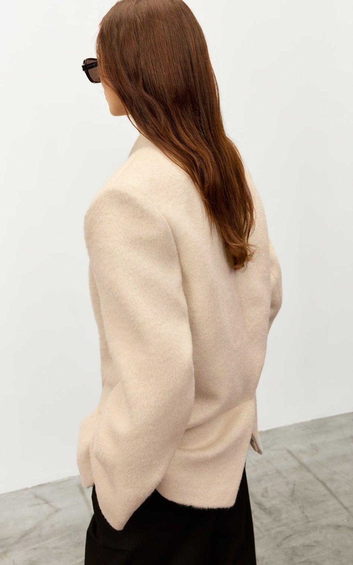 ALMA Jacket in Textured Wool Fabric