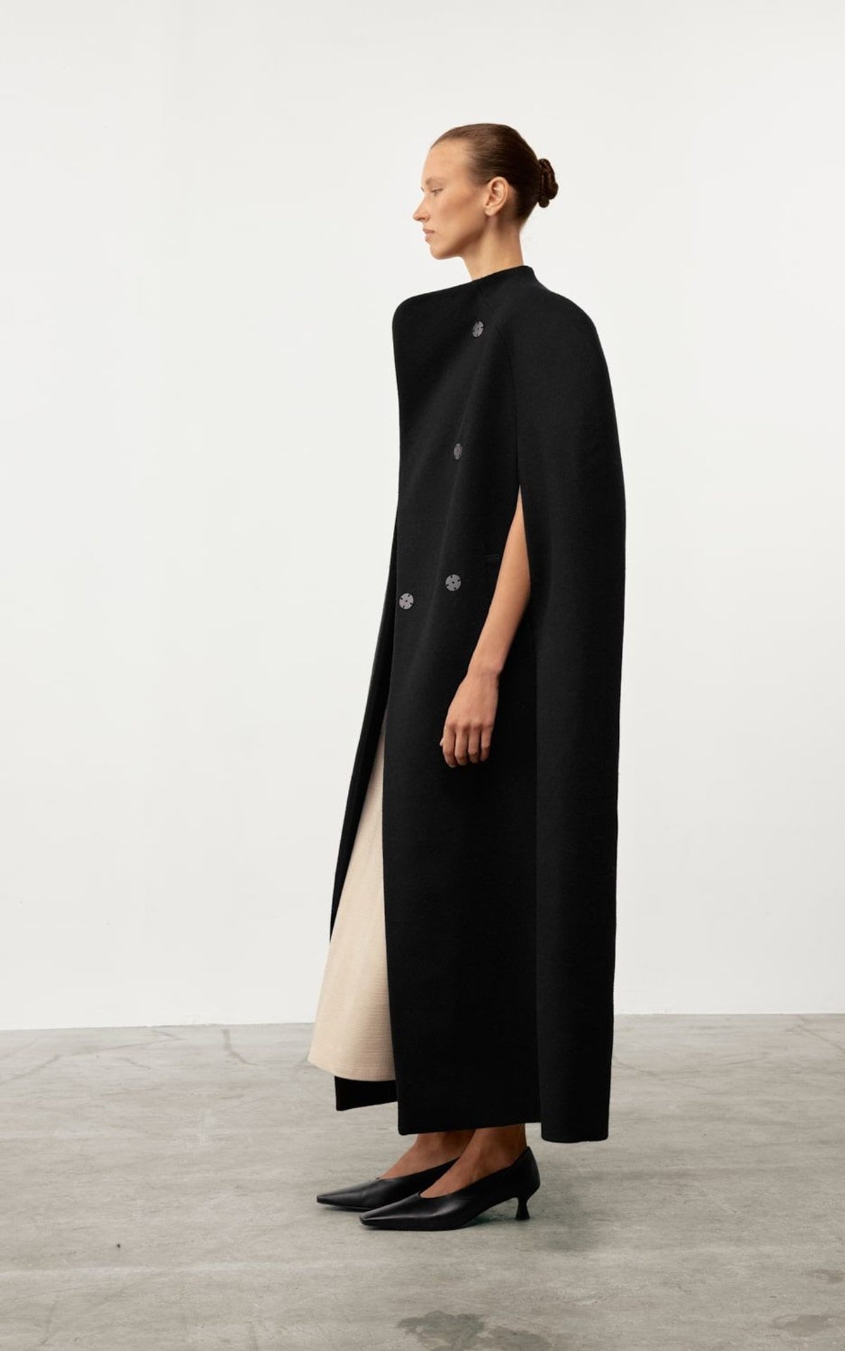 SOLANA Wool Cape Coat