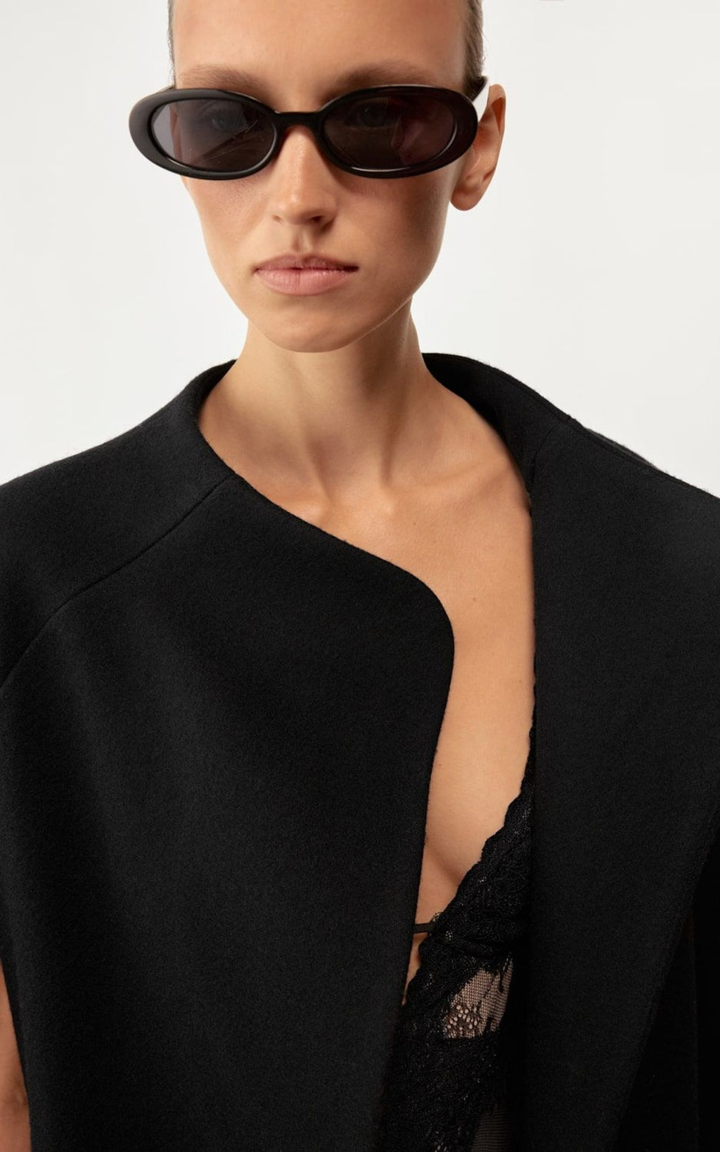 SOLANA Wool Cape Coat