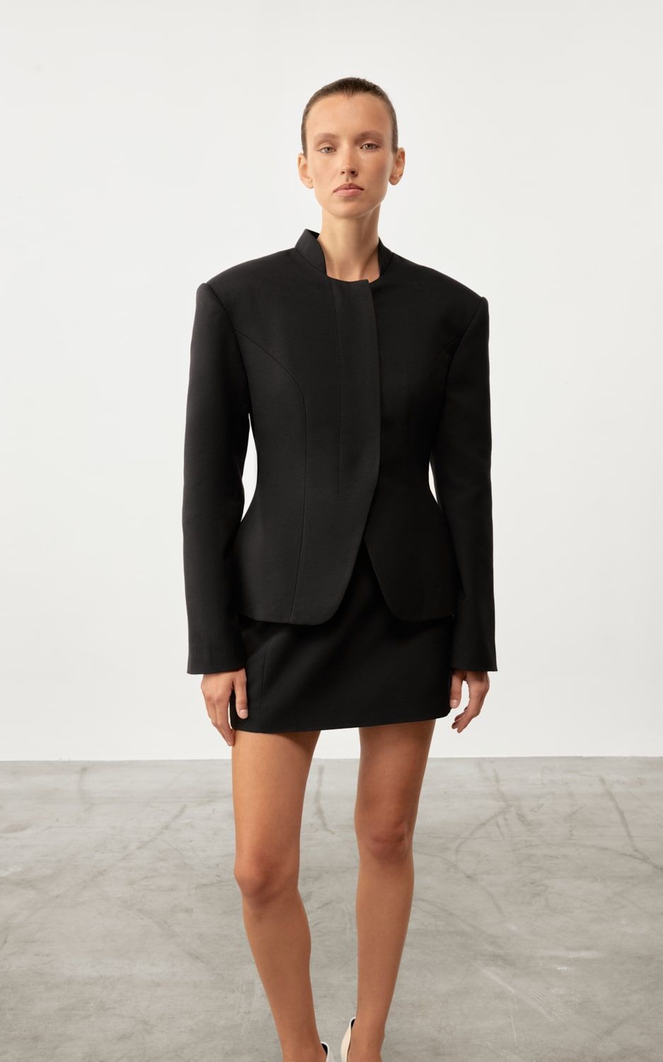 SIA Collarless Fitted Blazer