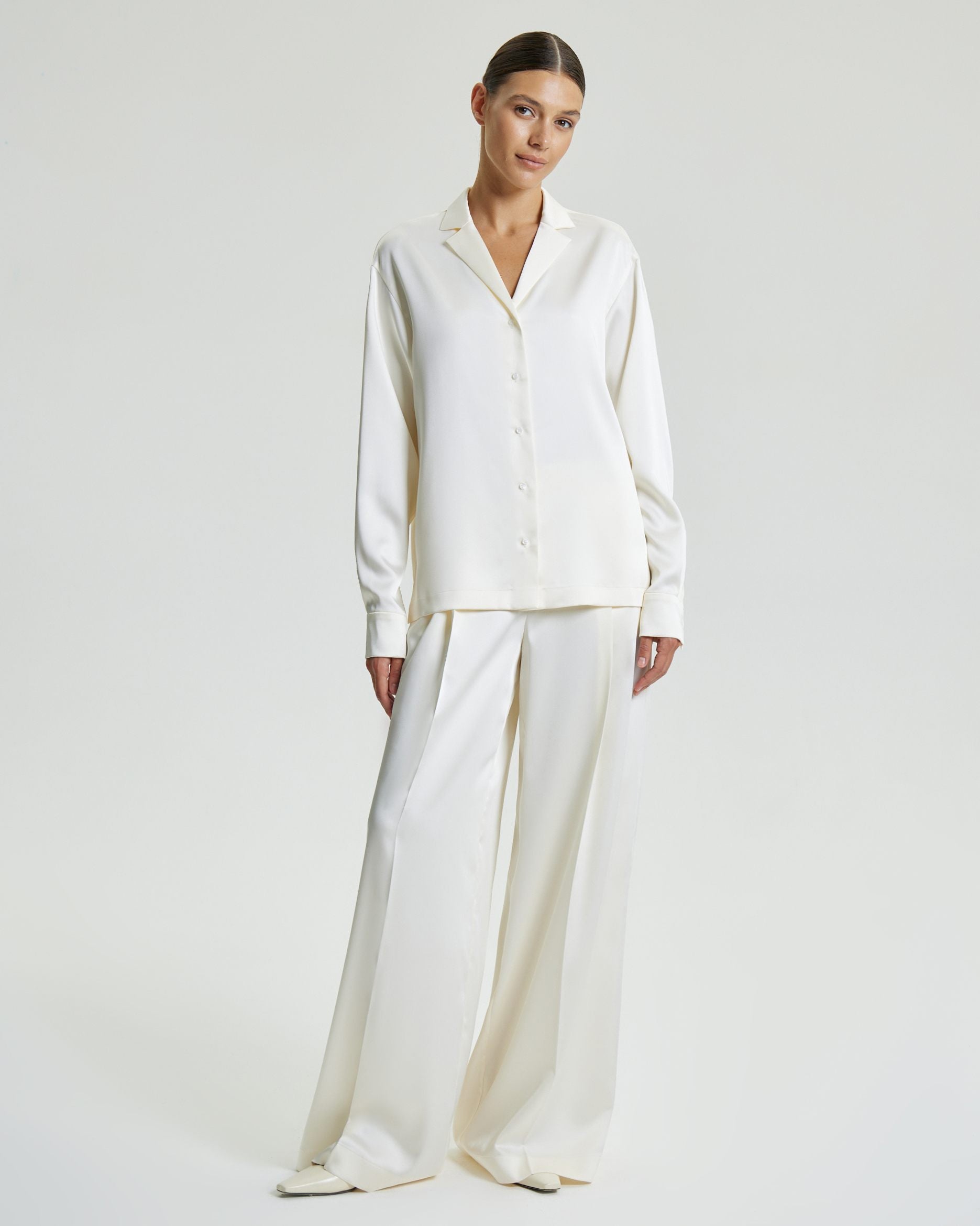 Брюки палаццо из струящейся ткани_2