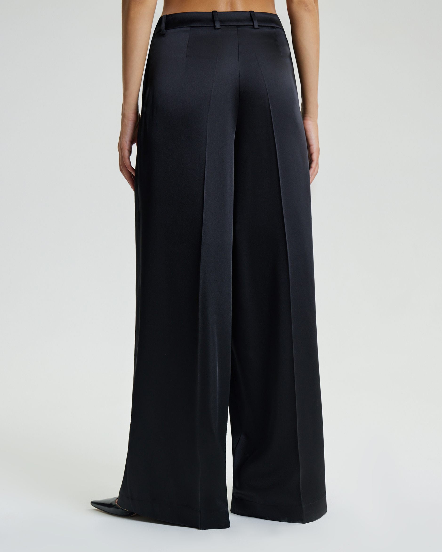 Брюки палаццо из струящейся ткани_4