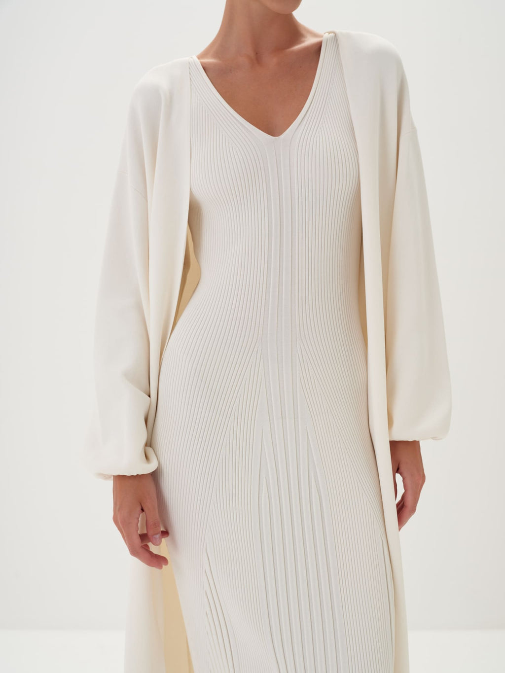 Liana Maxi Dress & Jacket Set in Viscose Knit