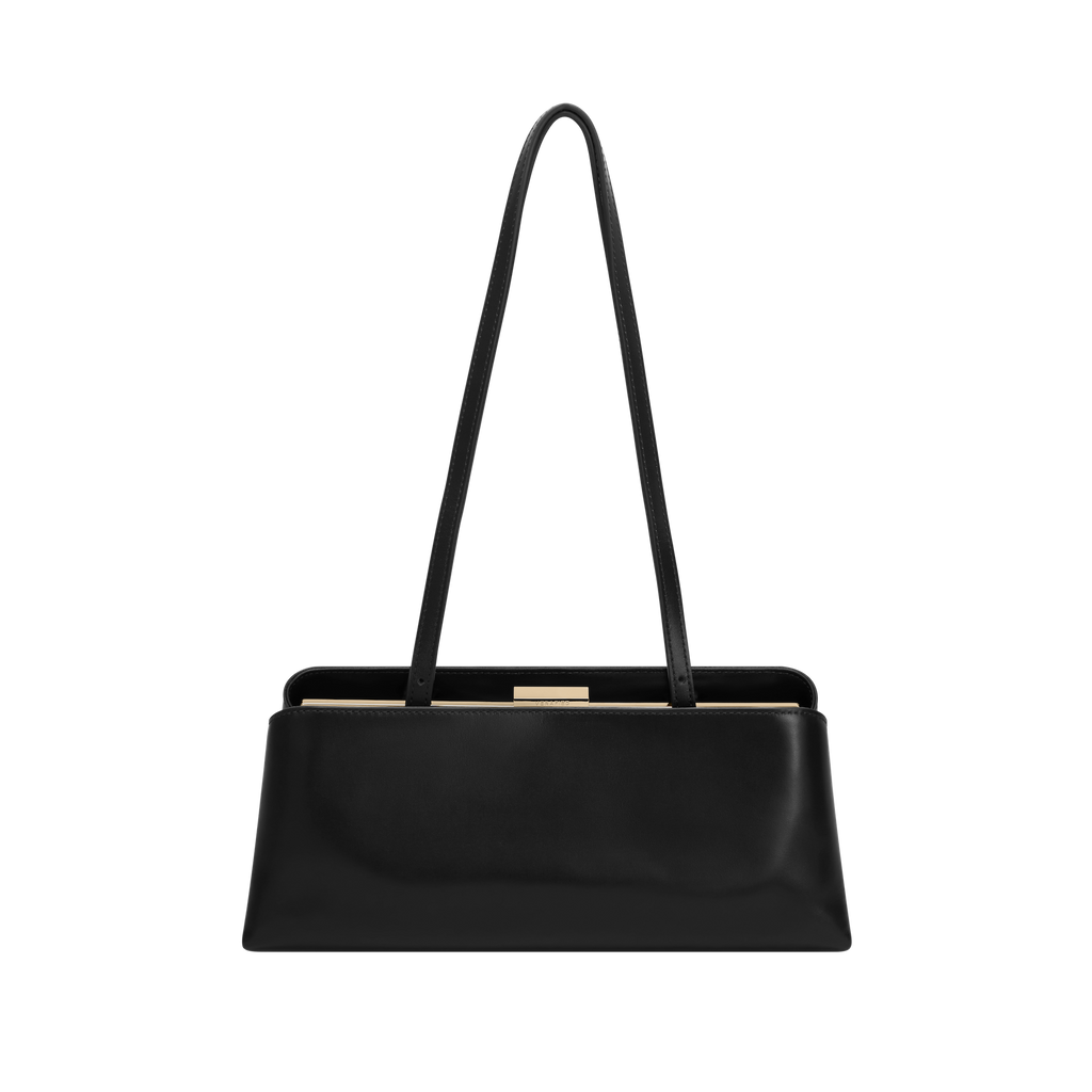 Gold Noir Éclair Premium Calf Leather Bag