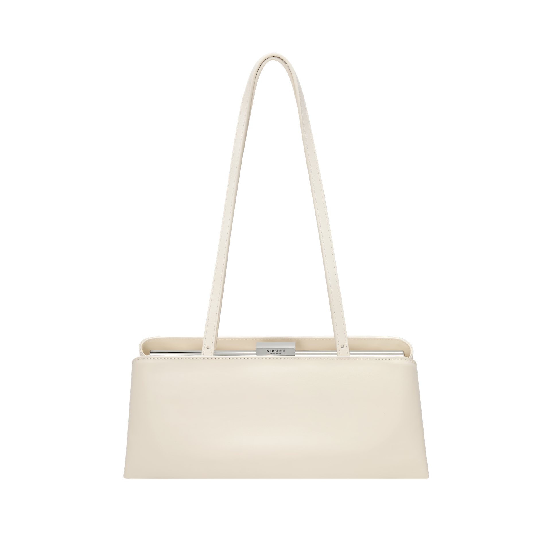 Silver Ivory Éclair Premium Calf Leather Bag