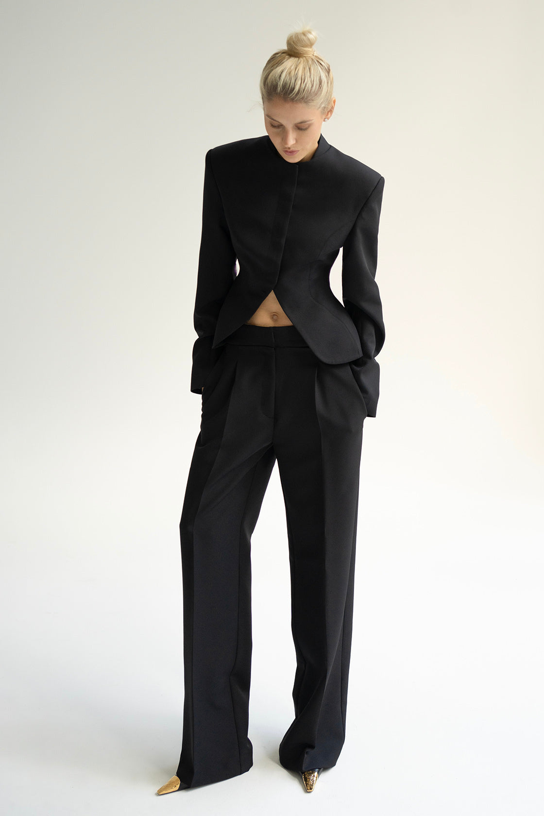 черные летние брюки женские