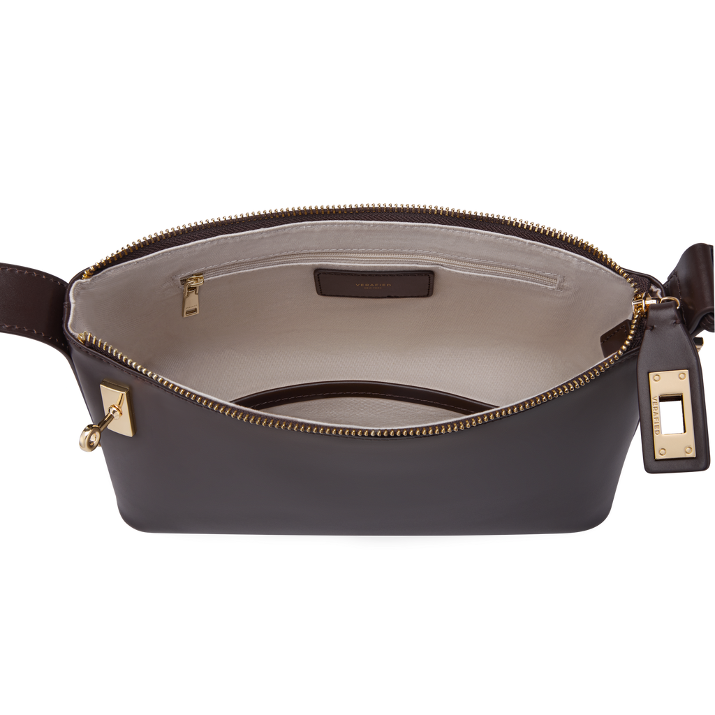 Gold Chocolate Hobo Bag