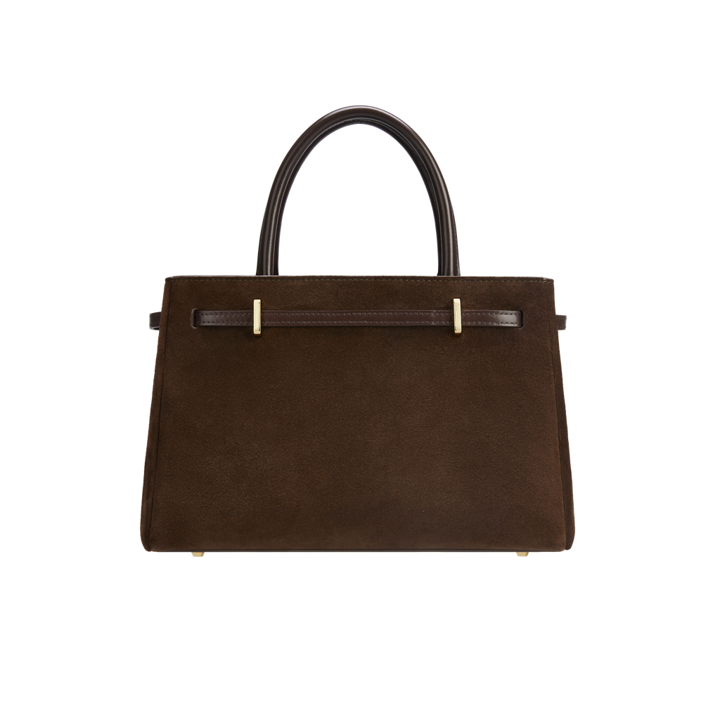 Espresso Suede Book Tote Bag 25