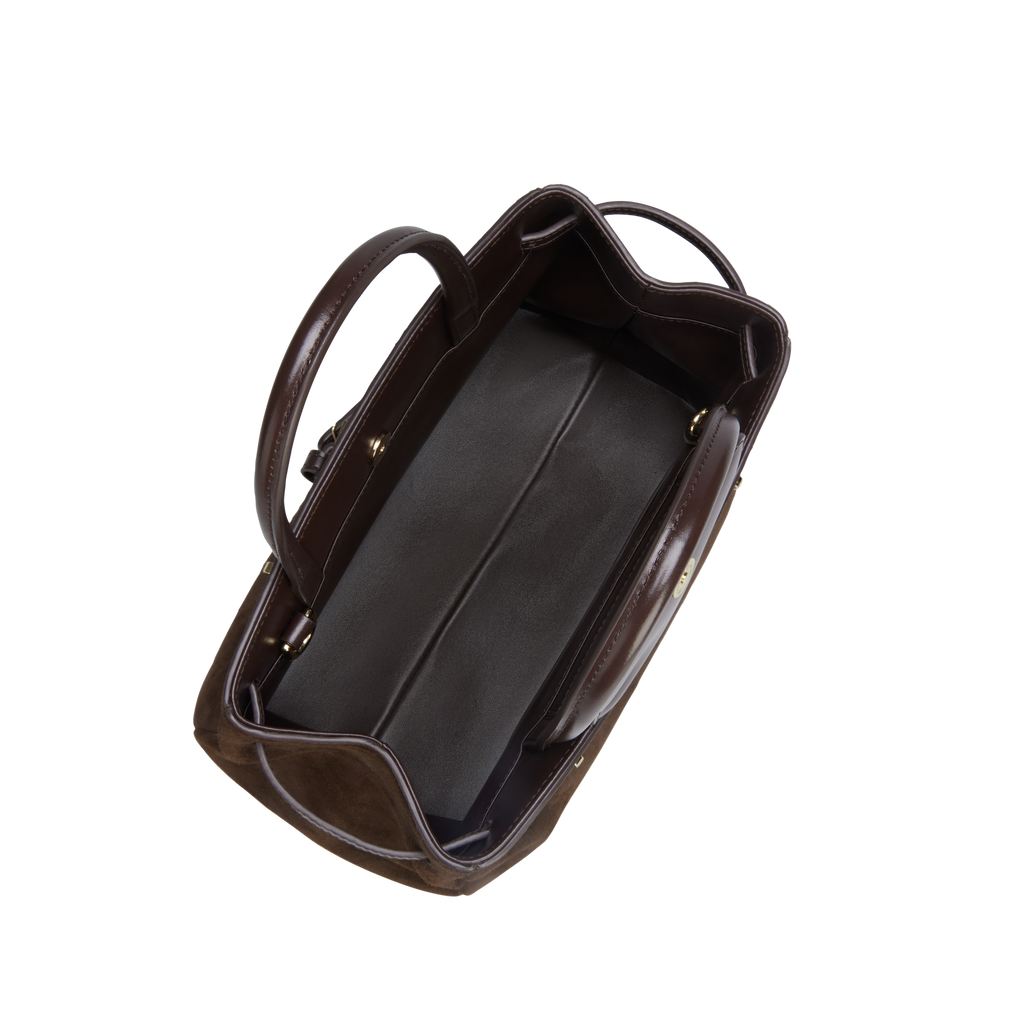 Espresso Suede Book Tote Bag 25