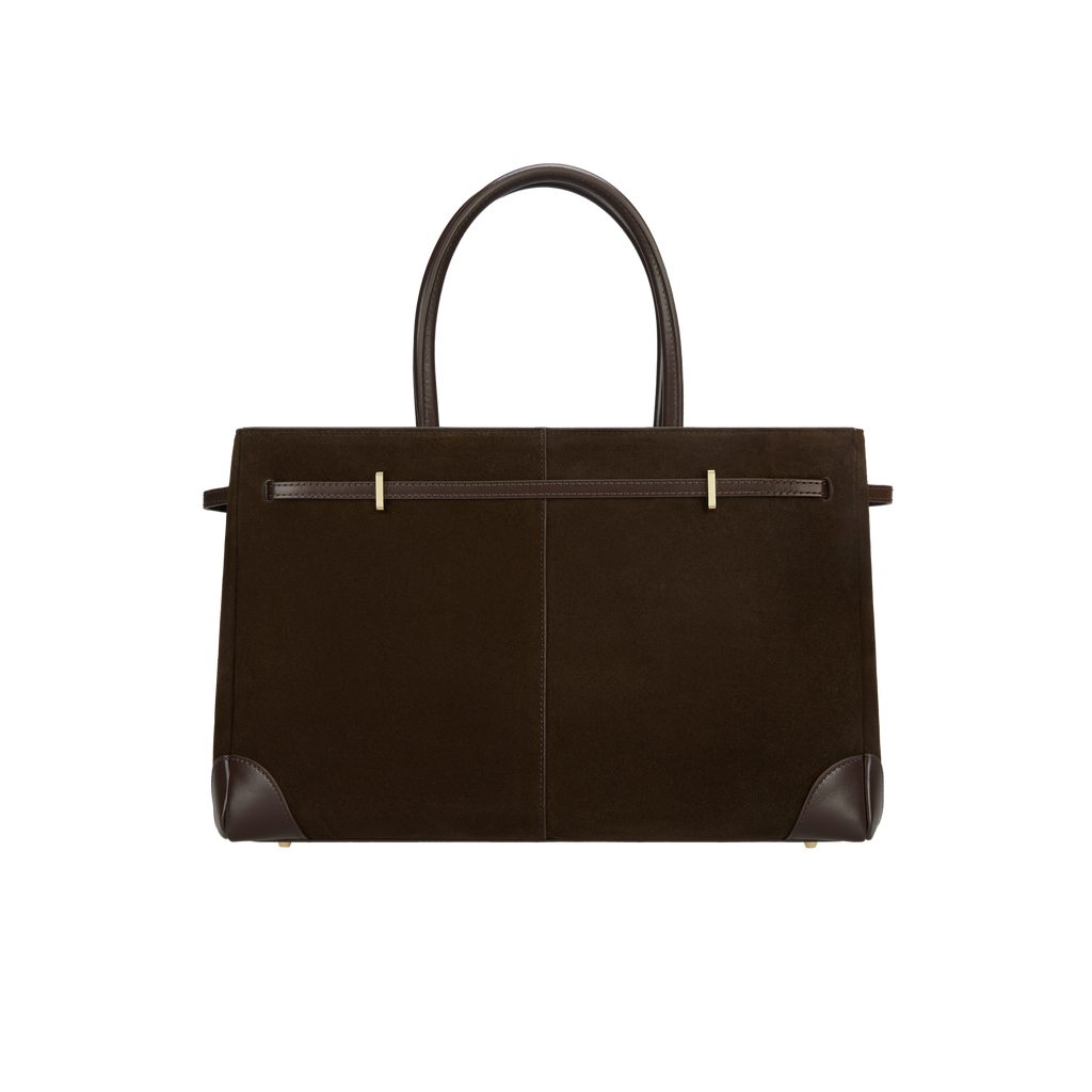 Espresso Suede Book Tote Bag 33