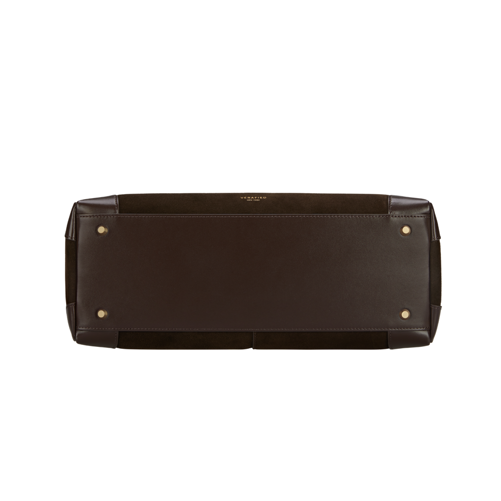 Espresso Suede Book Tote Bag 33