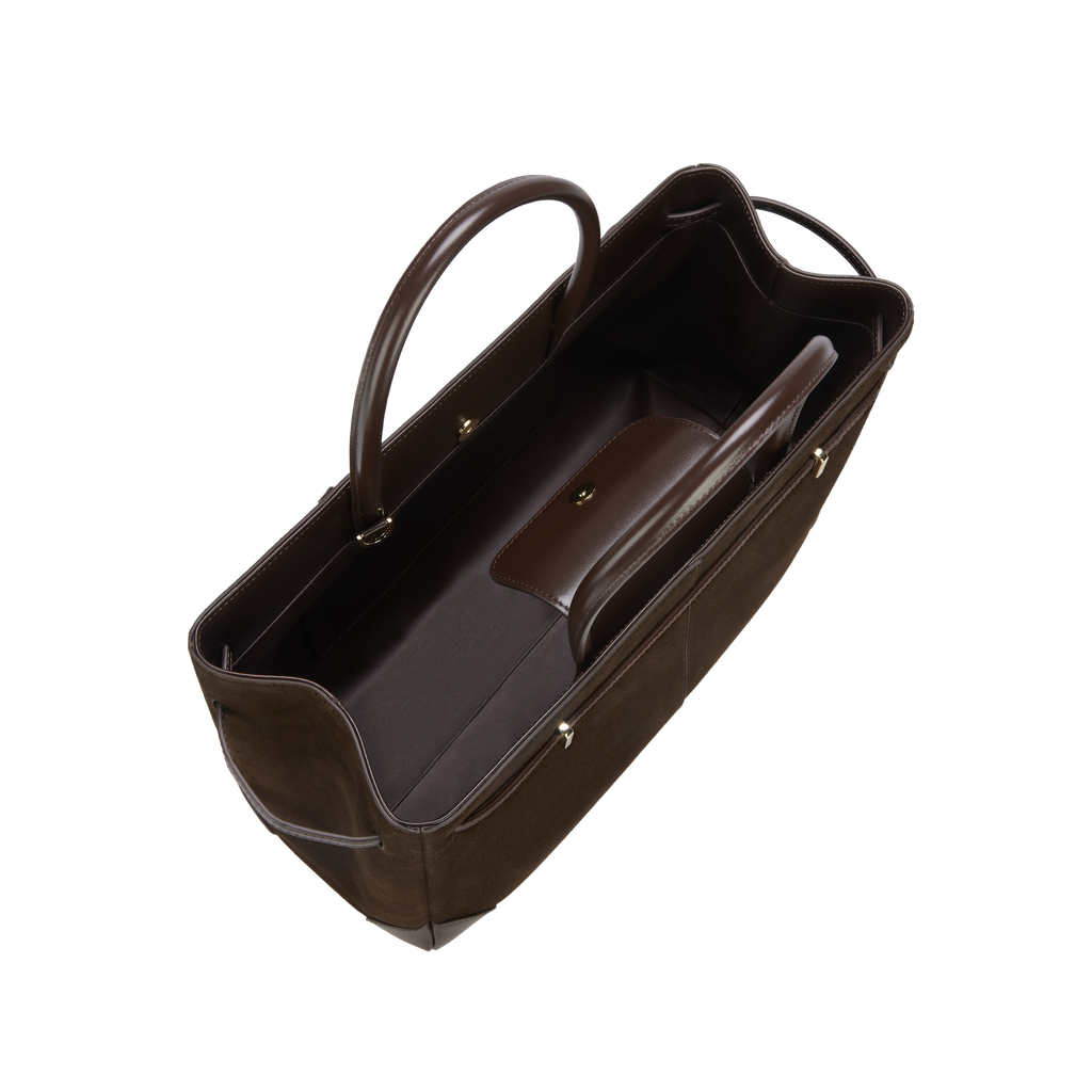 Espresso Suede Book Tote Bag 33