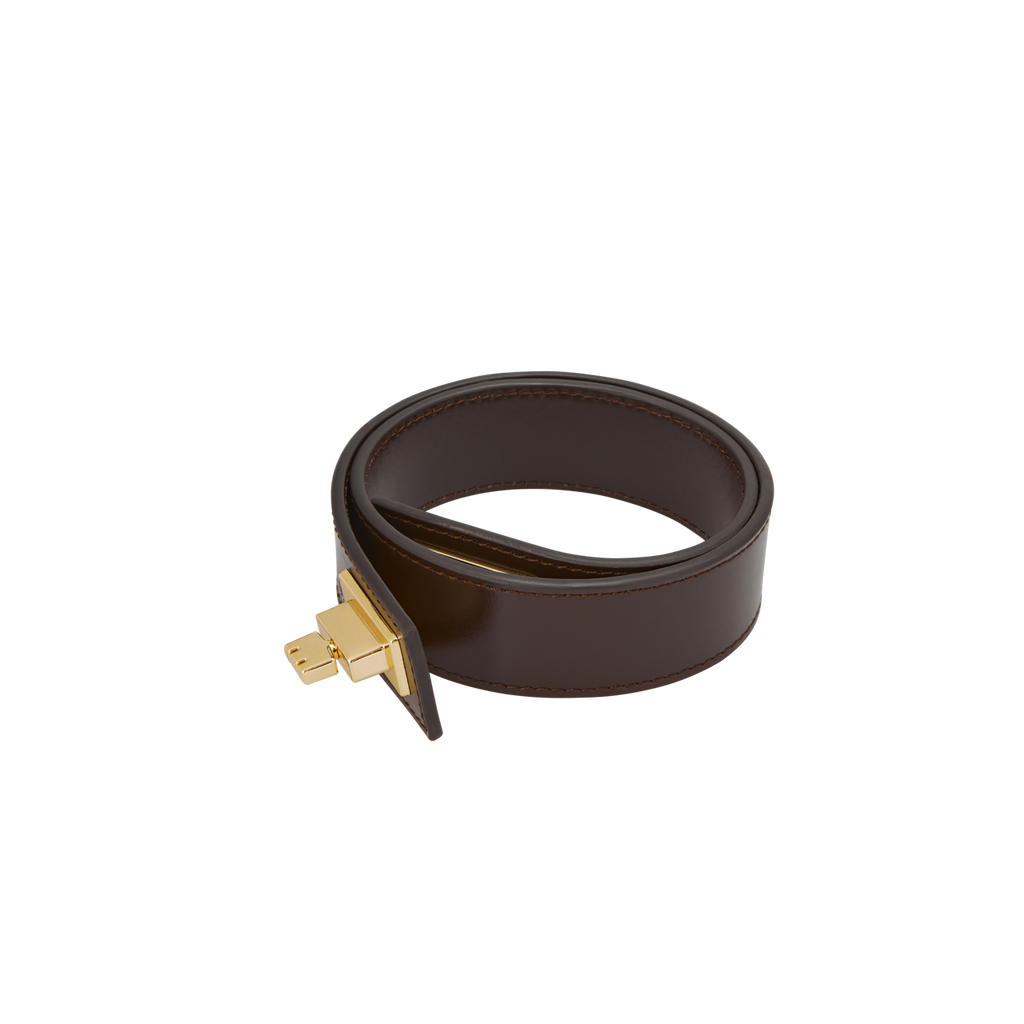 Gold Espresso Suede Hobo Bag