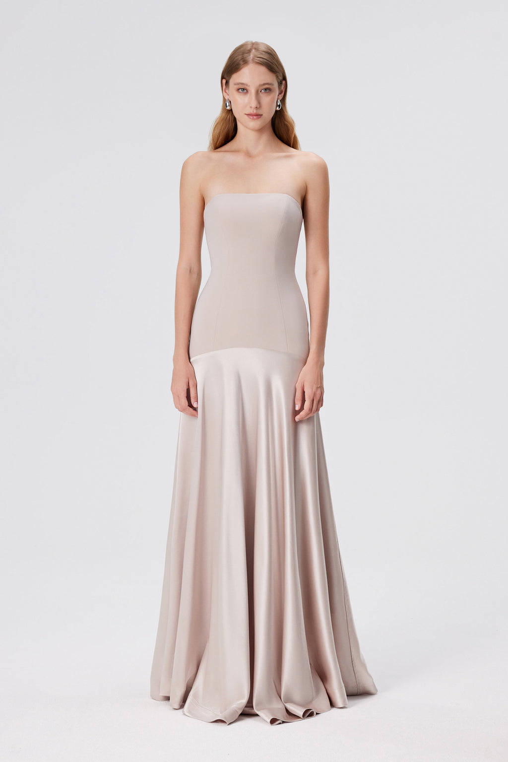 Aura Strapless Gown - Blush