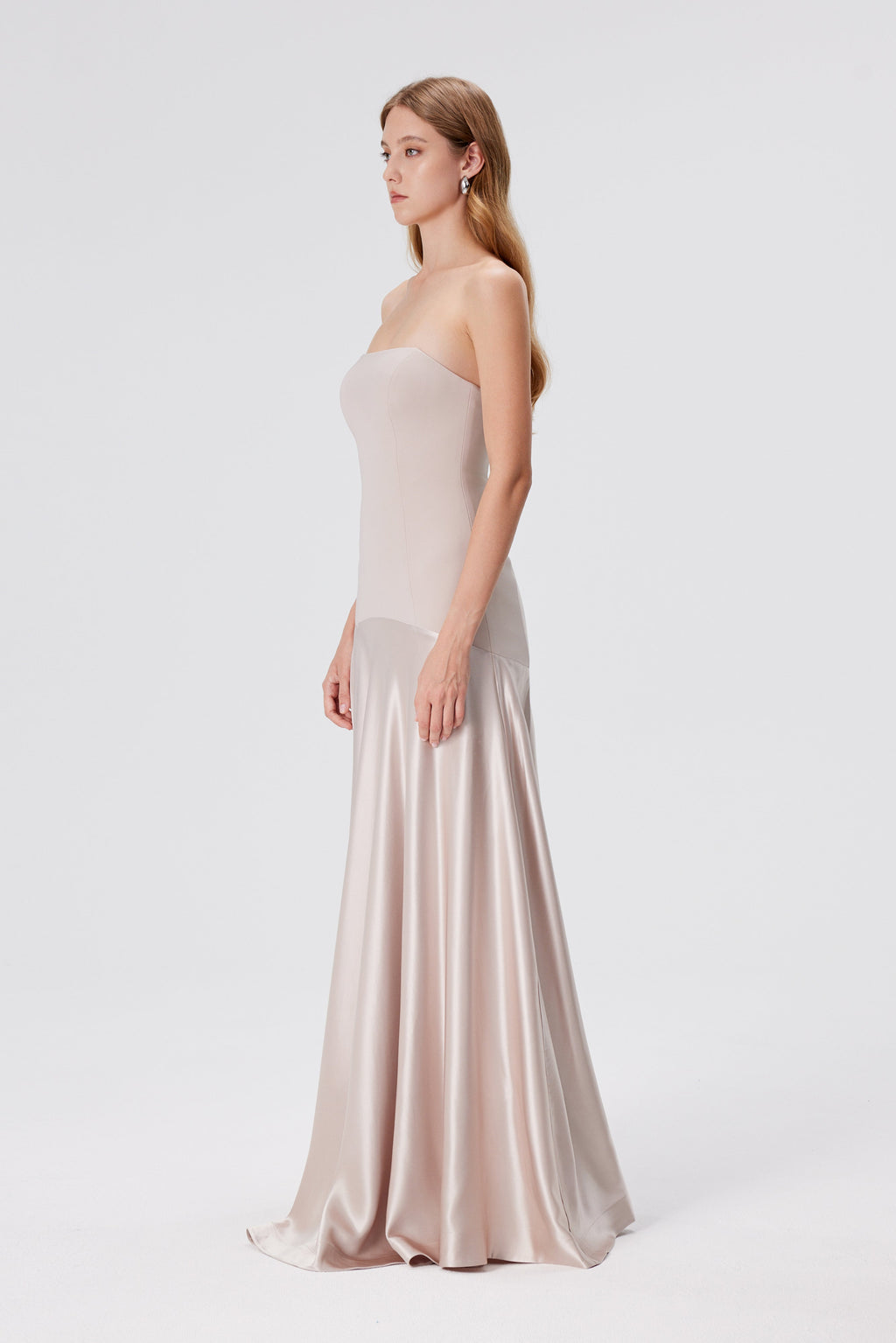 Aura Strapless Gown - Blush