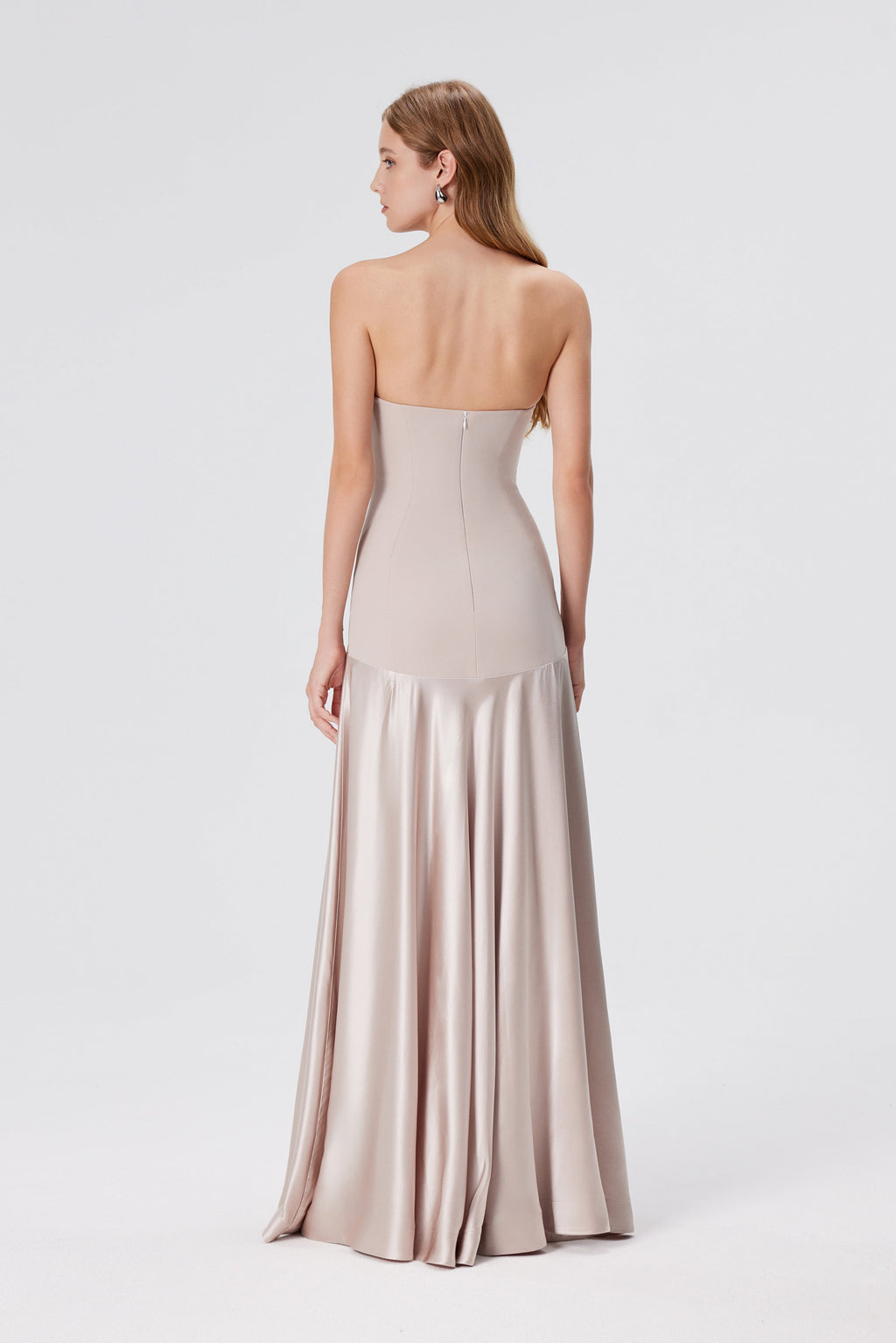 Aura Strapless Gown - Blush