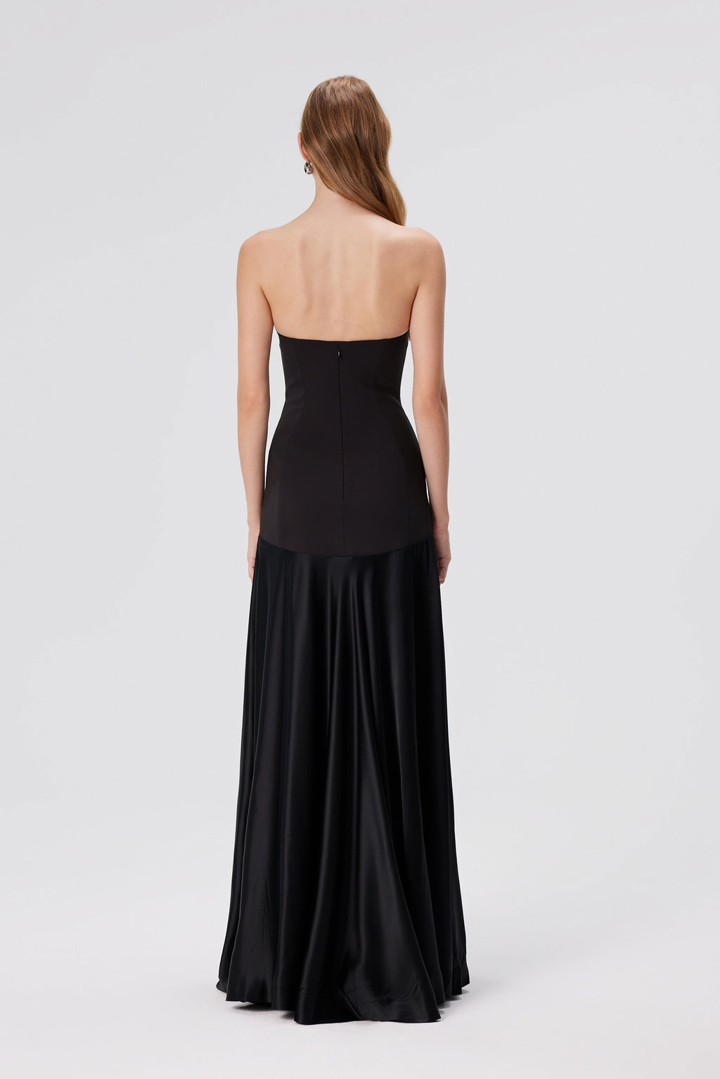 Aura Strapless Gown - Black