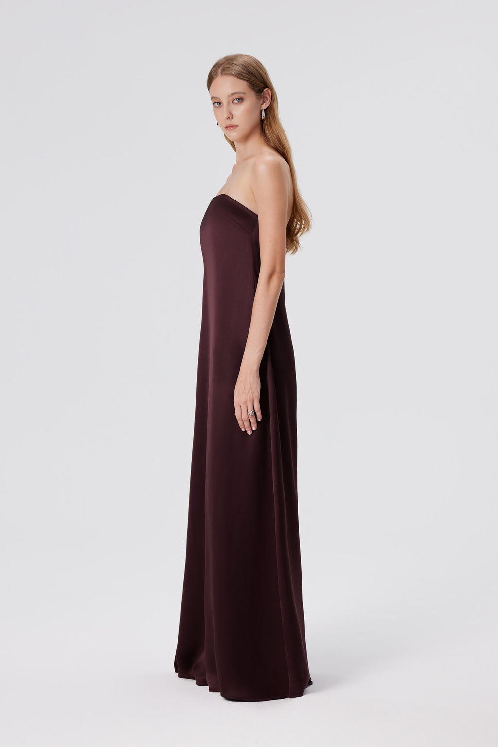 Eris Strapless Maxi Dress - Espresso