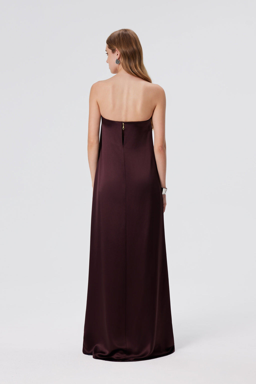 Eris Strapless Maxi Dress - Espresso