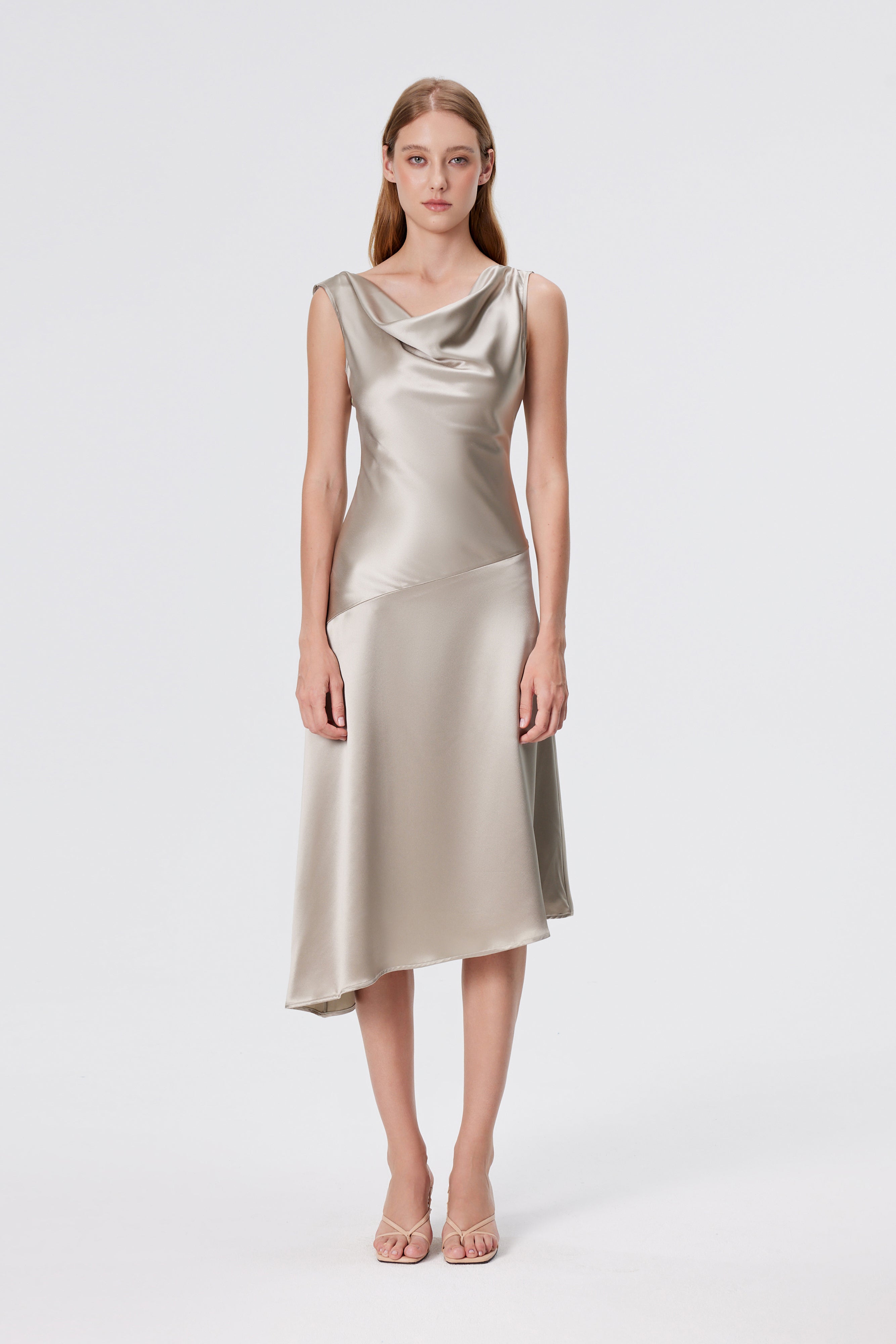 Vera Asymmetrical Midi Dress