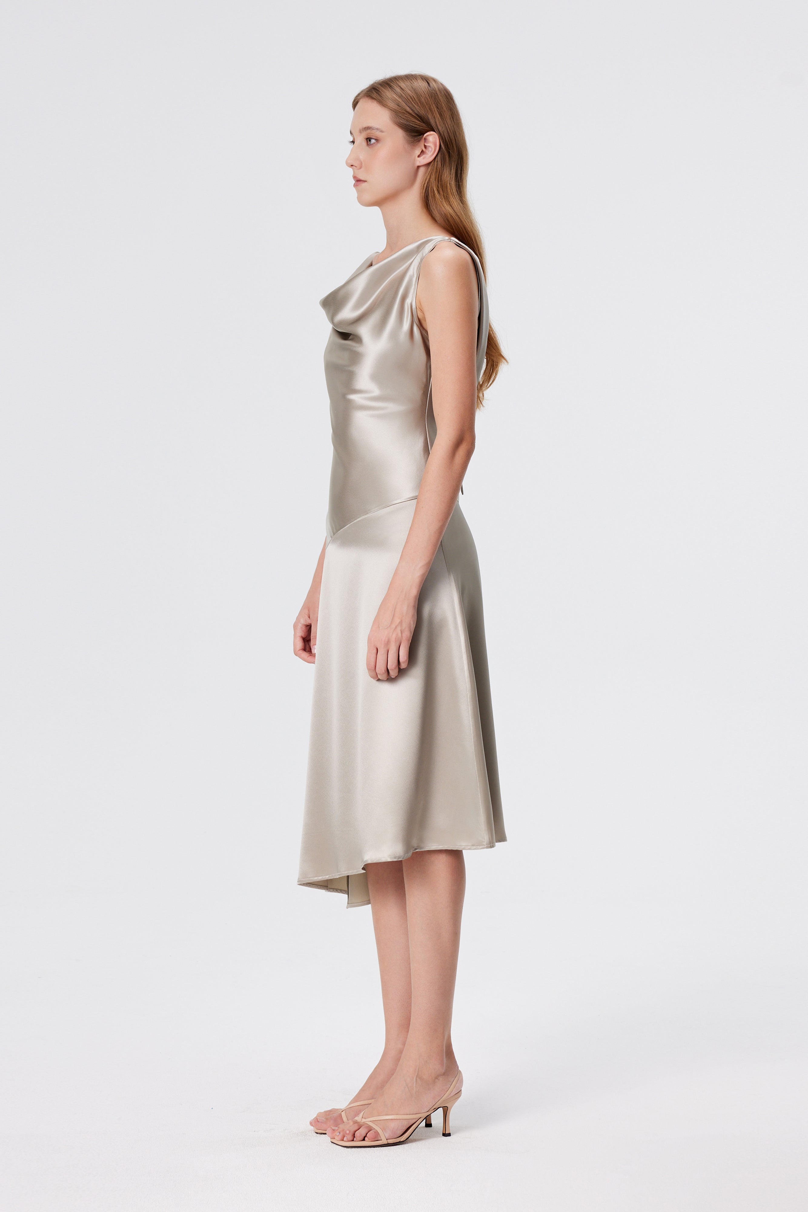 Vera Asymmetrical Midi Dress