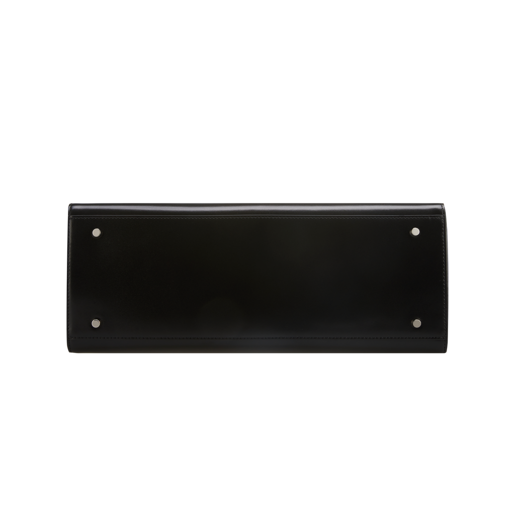 Noir Leather Book Tote Bag 33