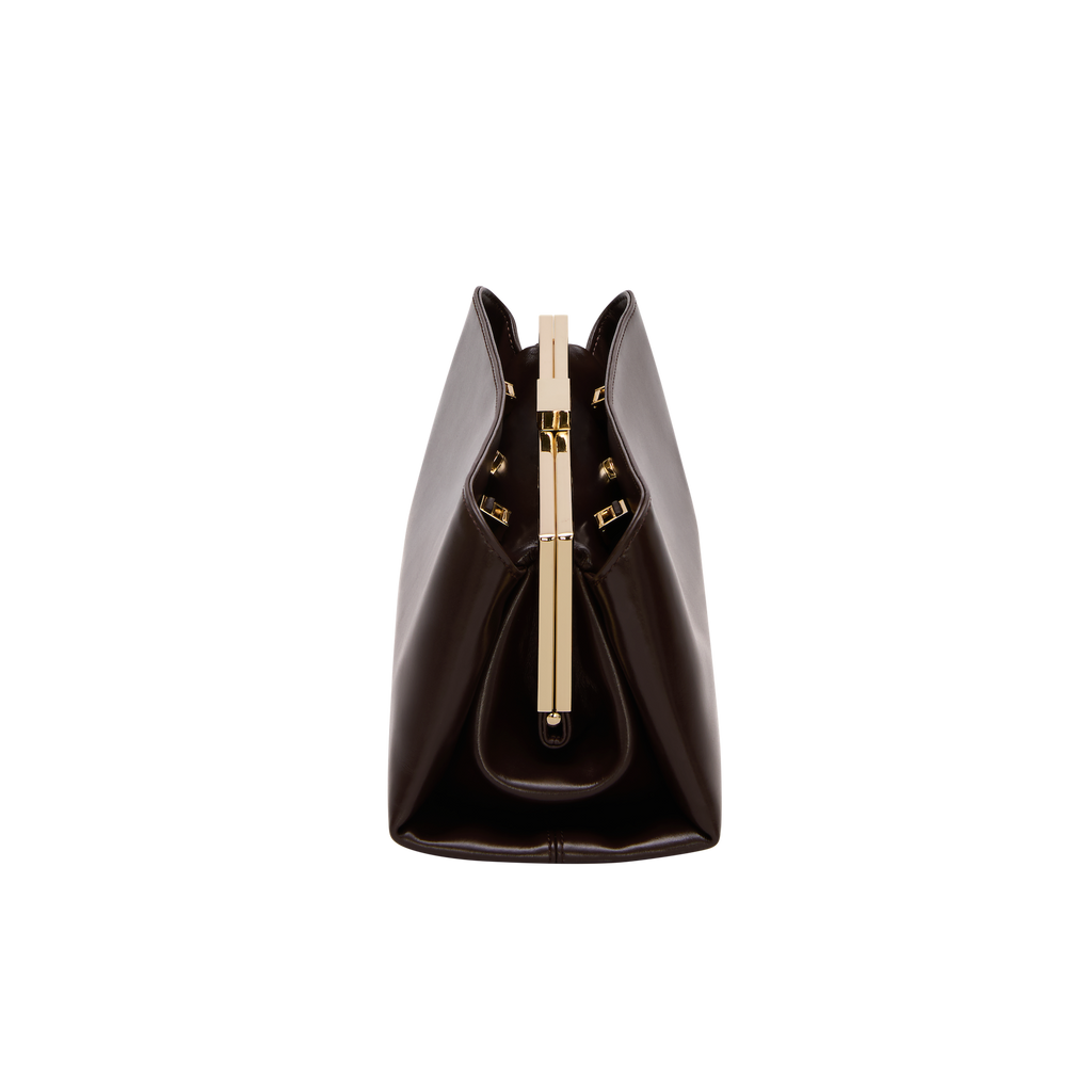 Chocolate Éclair Premium Calf Leather Handbag