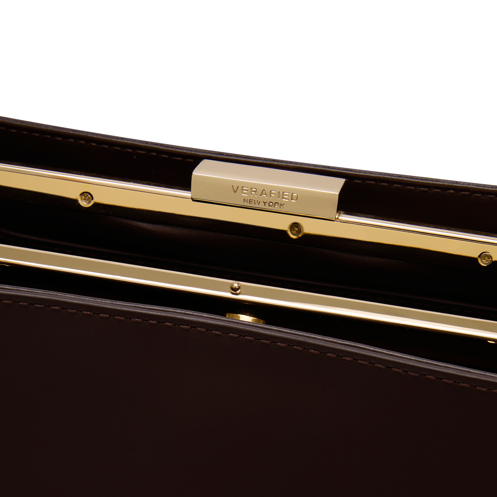 Chocolate Éclair Premium Calf Leather Handbag