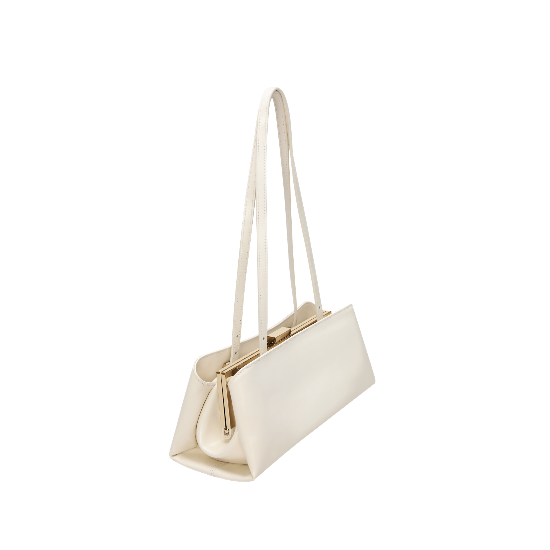Gold Ivory Éclair Premium Calf Leather Bag