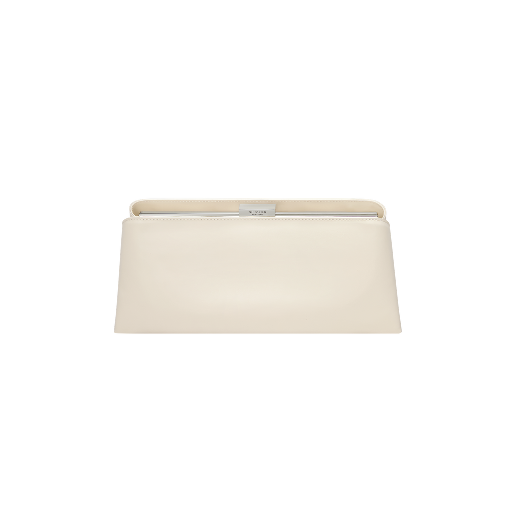 Silver Ivory Éclair Premium Calf Leather Bag