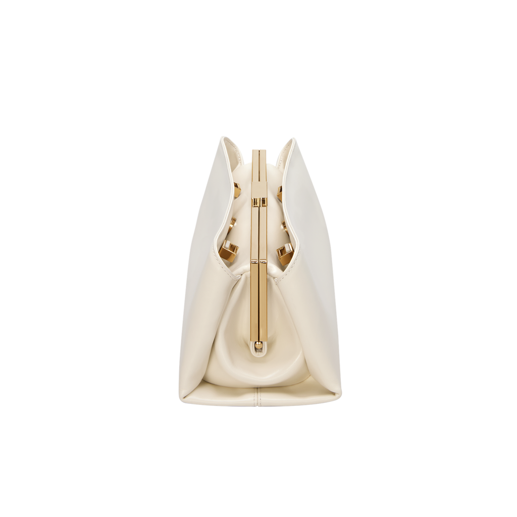 Gold Ivory Éclair Premium Calf Leather Bag