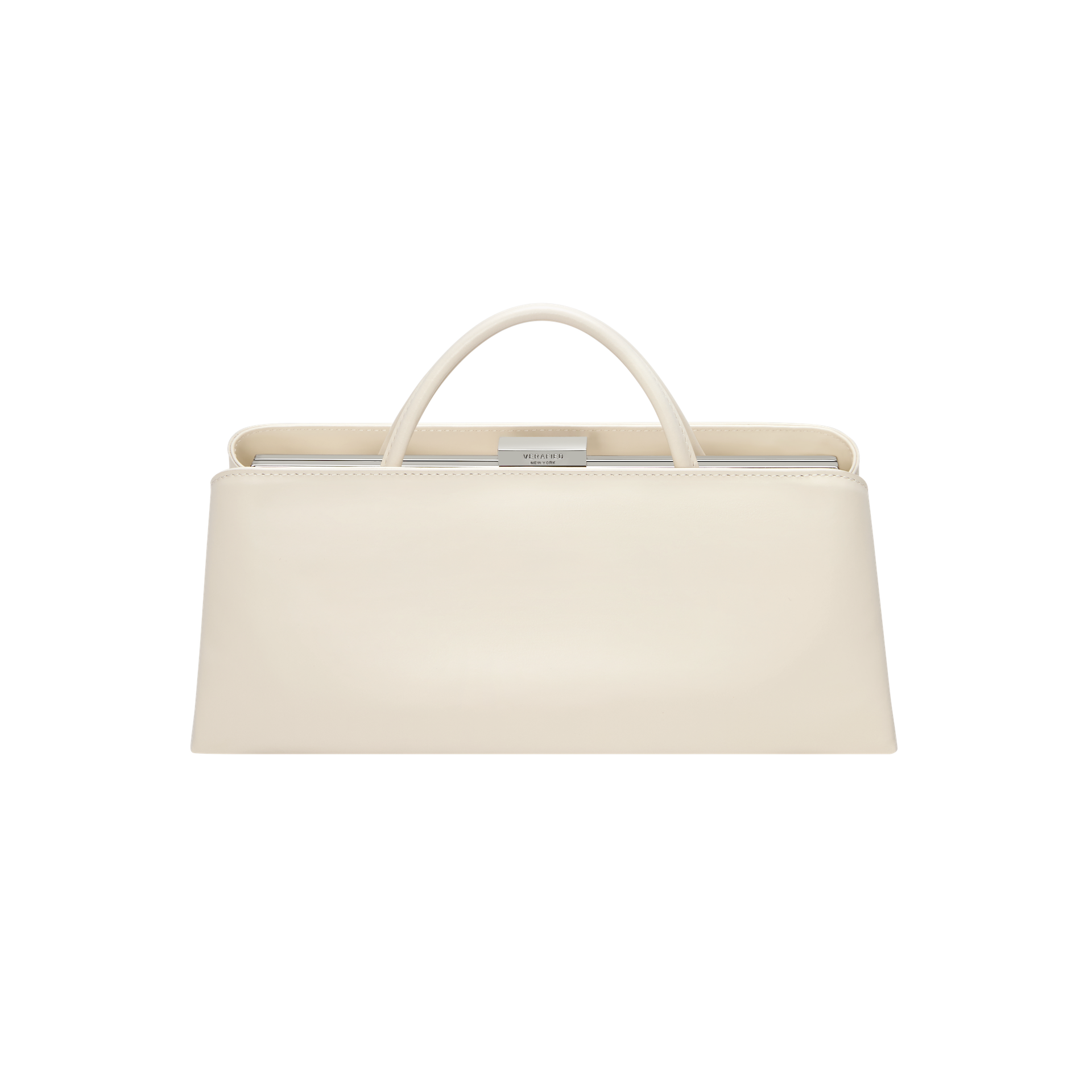 Silver Ivory Éclair Premium Calf Leather Bag