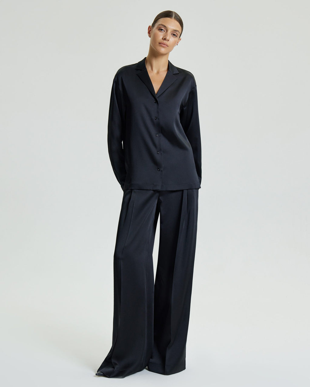 Брюки палаццо из струящейся ткани_6