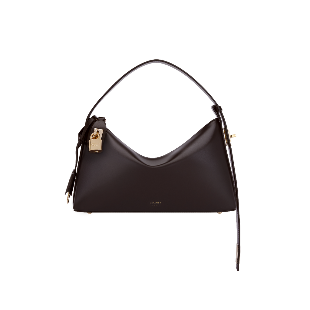 Gold Chocolate Hobo Bag