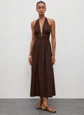 Lea Halter Midi Dress