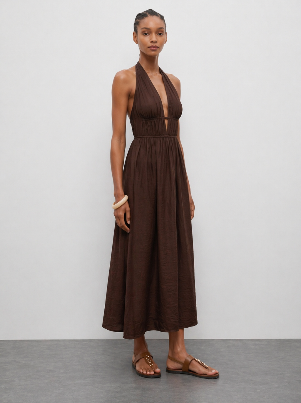 Lea Halter Midi Dress
