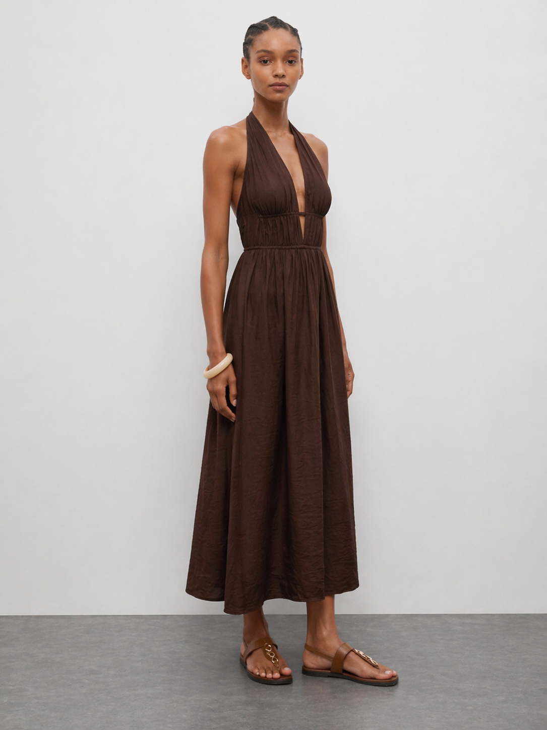 Lea Halter Midi Dress